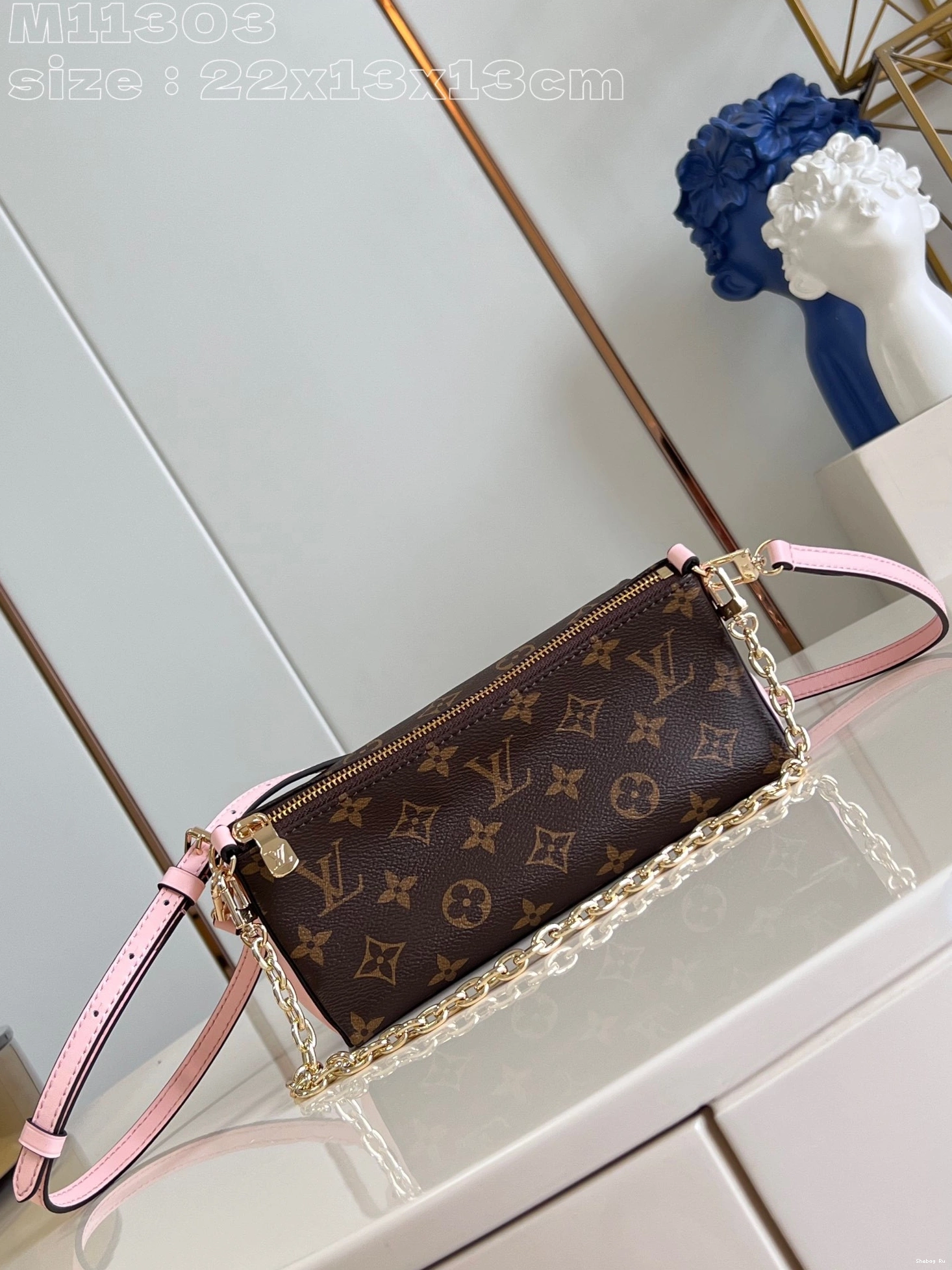 VUITTON Pouch-22.5*13*13CM LOUIS Bloom 0822